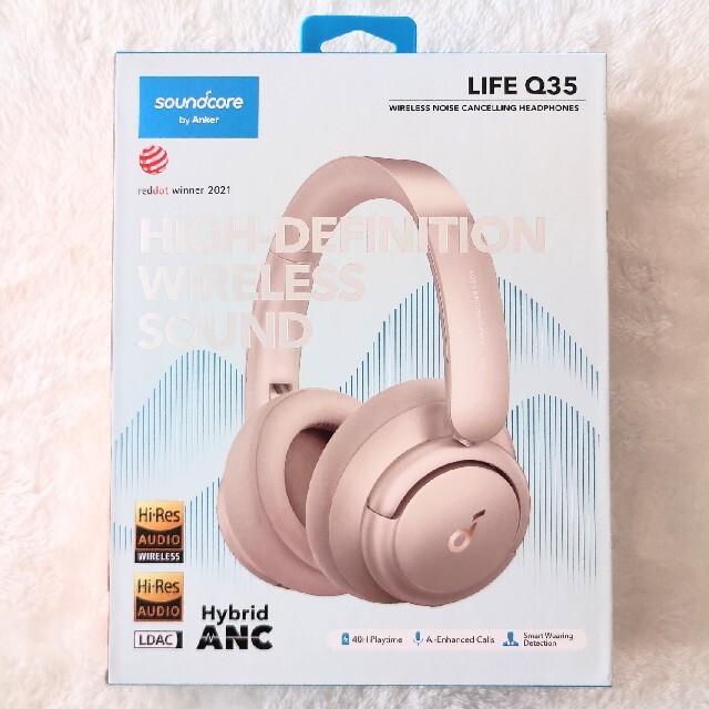 Anker Soundcore Life Q35　ピンクオーディオ機器