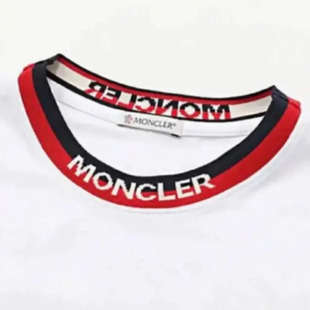 本物正規品★希少★ MONCLER Tシャツ Ｍ　ロゴ モンクレール ホワイト 完売