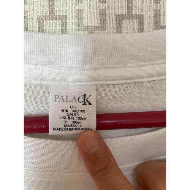 Calvin Klein(カルバンクライン)のpalace calvin klein ck tee Ｌ　Whiteのみ メンズのトップス(Tシャツ/カットソー(半袖/袖なし))の商品写真