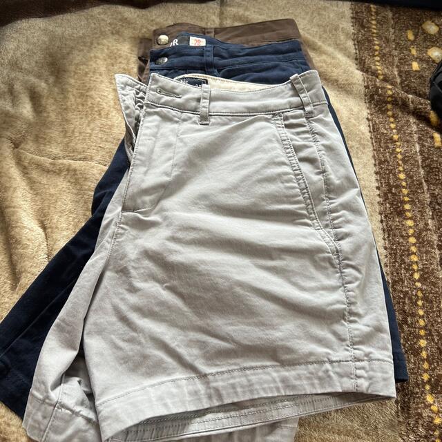 Abercrombie&Fitch(アバクロンビーアンドフィッチ)の短パン3点セット（おまけ付） メンズのパンツ(ショートパンツ)の商品写真