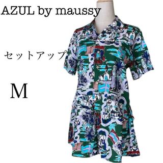 アズールバイマウジー(AZUL by moussy)のAZUL by maussy アズールバイマウジー　アロハ　セットアップ　Ｍ(シャツ/ブラウス(半袖/袖なし))