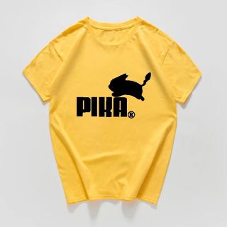 ポケモン PIKAロゴTシャツ(イエロー) XS(Tシャツ/カットソー(半袖/袖なし))