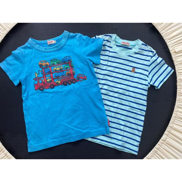 mikihouse(ミキハウス)のミキハウス　半袖Tシャツ110 2セット　 キッズ/ベビー/マタニティのキッズ服男の子用(90cm~)(Tシャツ/カットソー)の商品写真