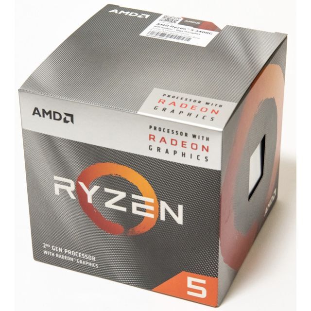 AMD Ryzen 5 3400G BOX【動作確認済】【純正クーラー＆箱付属】 スマホ/家電/カメラのPC/タブレット(PCパーツ)の商品写真