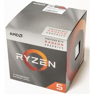 AMD Ryzen 5 3400G BOX【動作確認済】【純正クーラー＆箱付属】(PCパーツ)