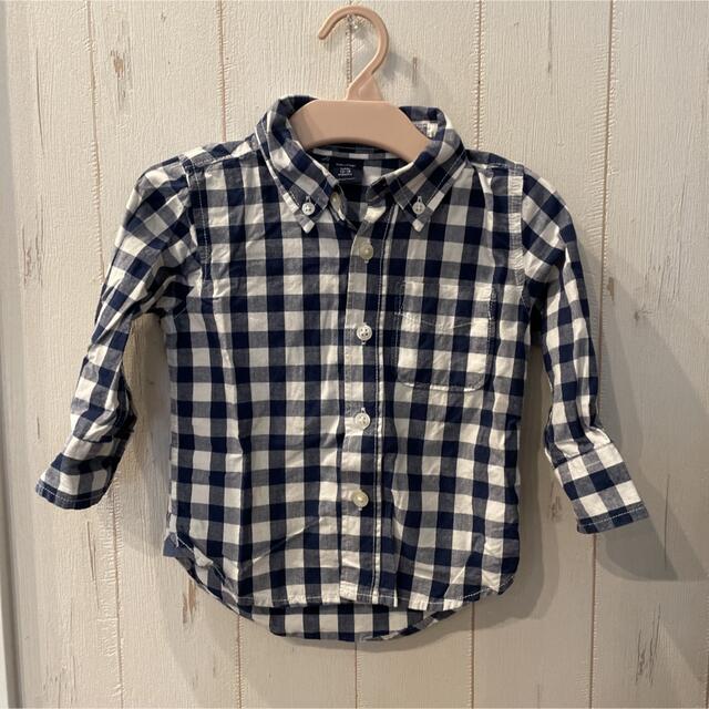 babyGAP(ベビーギャップ)のギンガムチェックシャツ キッズ/ベビー/マタニティのベビー服(~85cm)(シャツ/カットソー)の商品写真