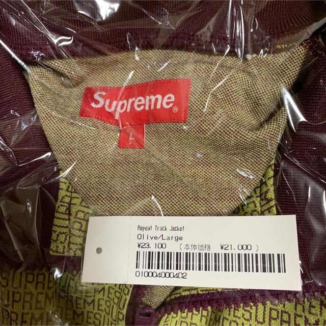 2022新生活 【新品未着用】Supreme Repeat Track Jacket Olive