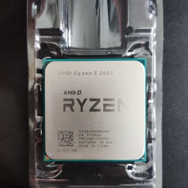 AMD RYZEN5 2600 CPUのみ