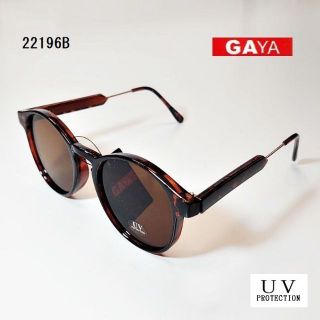 ガヤ(GAYA)の新品　GAYA　サングラス　ブラウン系　ボストン型　(22196B)(サングラス/メガネ)