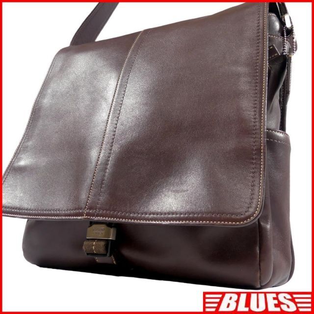 古着屋BLUESショルダーバッグ 斜め掛け メンズ レディース 革コーチCOACH茶NR2563