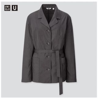 ユニクロ(UNIQLO)の最終価格　ユニクロ ユー　UNIQLO U シャツジャケット　ダークグレー　M(ブルゾン)