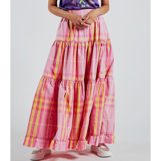 DOUBLE STANDARD CLOTHING(ダブルスタンダードクロージング)のくるみん様専用❣️ダブスタ❣️ DSC / メモリーチェックティアードスカート レディースのスカート(ロングスカート)の商品写真