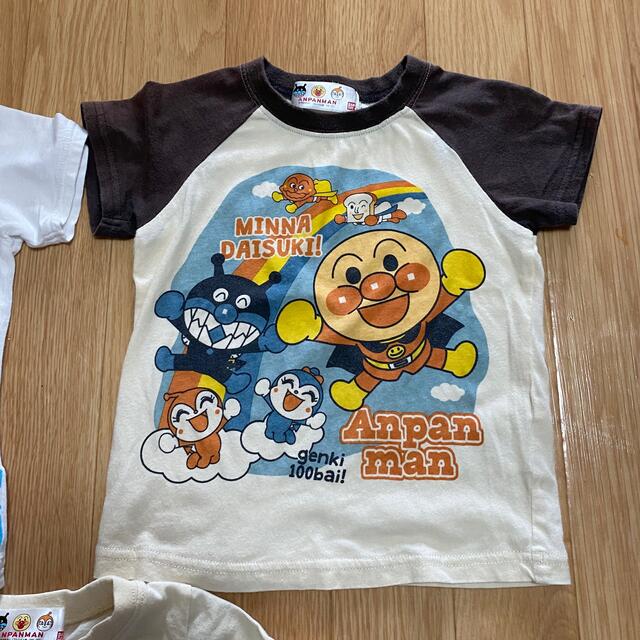 アンパンマン　Tシャツ　3枚セット キッズ/ベビー/マタニティのキッズ服男の子用(90cm~)(Tシャツ/カットソー)の商品写真