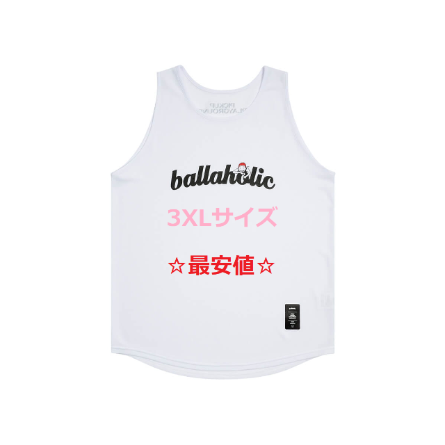 PICK UP PLAYGROUND ballaholic タンク 白 3XL メンズのトップス(Tシャツ/カットソー(半袖/袖なし))の商品写真