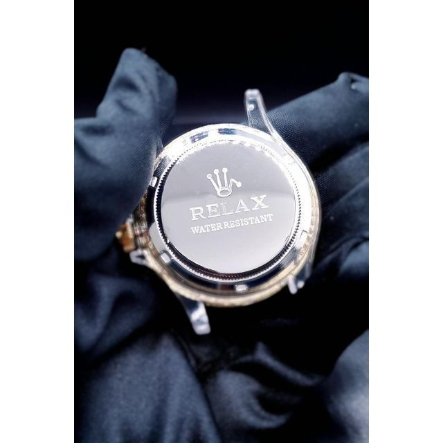 RELAX リラックス 王冠ロゴ 腕時計 大人気 GMT 黒/黒 世田谷ベース RELAX リラックス 王冠ロゴ 腕時計 大人気 GMT 黒/黒 世田谷ベース