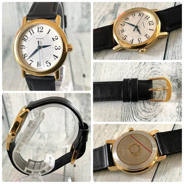 COACH - 【電池交換済】COACH コーチ 腕時計 ラウンド ゴールド COACH - 【電池交換済】COACH コーチ 腕時計 ラウンド ゴールド