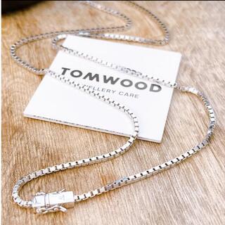 Tom Wood Square シルバー ブロックチェーン ネックレス