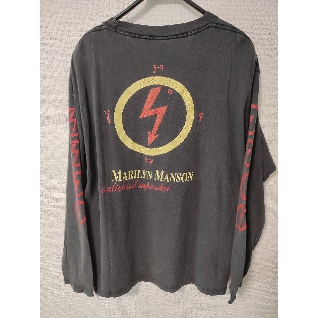 値下げ不可】古着 90s Marilyn Manson ロンTの通販 by 値下げ不可】古着 90s Marilyn Manson ロンTの通販 by