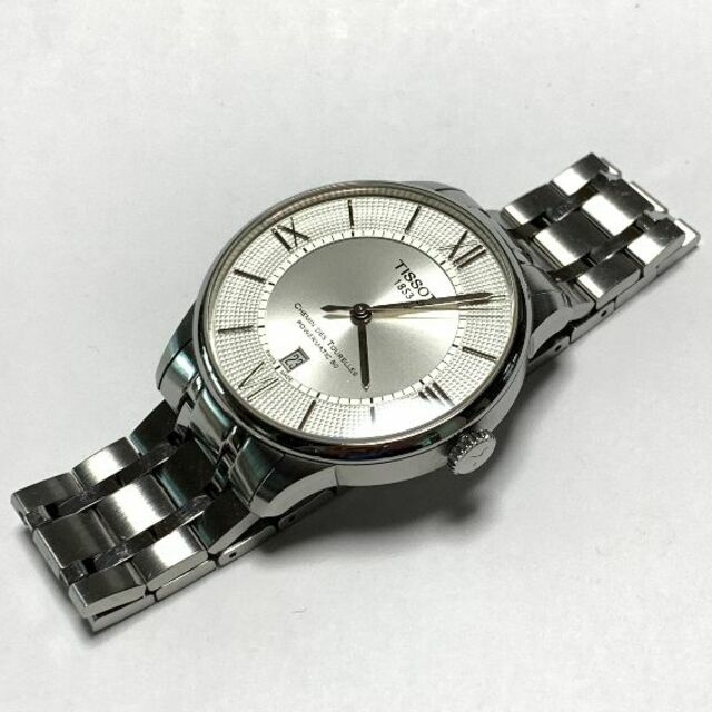 シルバームーブメント☆美品☆TISSOT☆ティソ☆パワーマチック80☆パワーリザーブ80時間☆自動巻