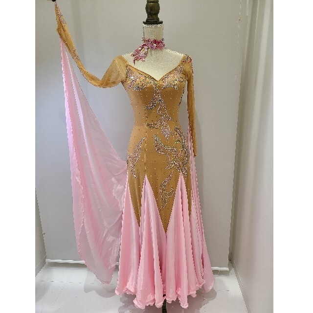 超美品☆購25万【チャコット】☆豪華ネイビー×ゴールド/モダンドレス