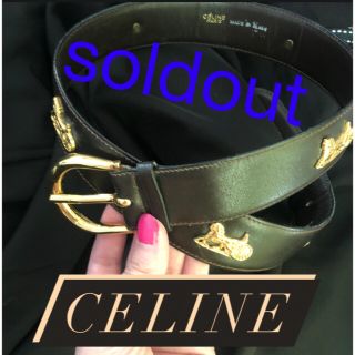 セリーヌ(celine)のレア品！極美品のエンブレム馬車金具5つつき！セリーヌベルト！(ベルト)