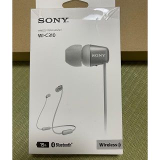 SONY WI-C310 ホワイト ワイヤレスイヤホン(ヘッドフォン/イヤフォン)