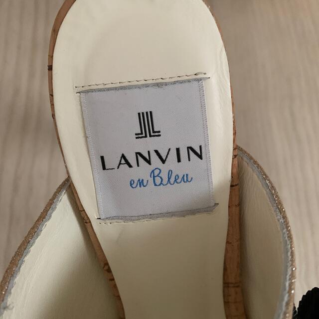 LANVIN en Bleu(ランバンオンブルー)のランバンオンブルー   リボンミュール レディースの靴/シューズ(ミュール)の商品写真