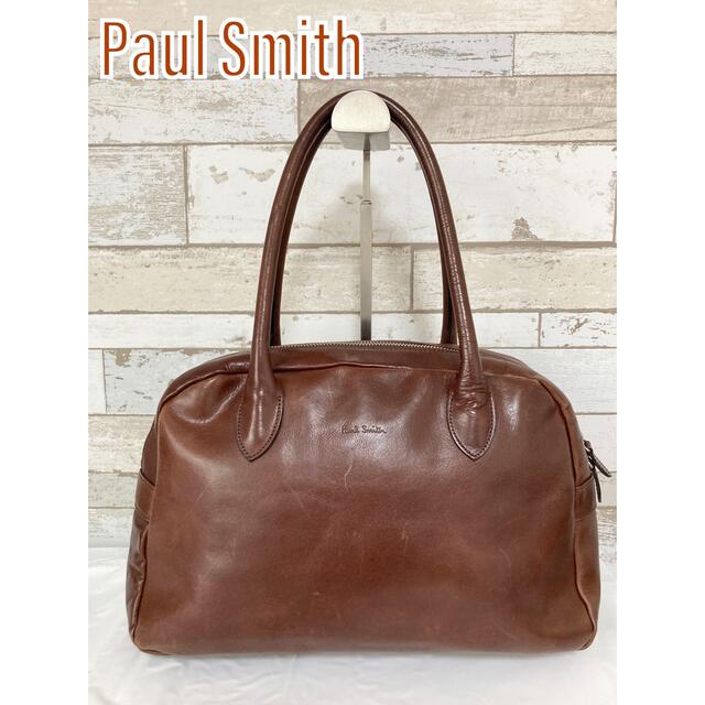 Paul Smith(ポールスミス)の【美品】Paul Smith ポールスミス トートバッグ ハンドバッグ ブラウン レディースのバッグ(ハンドバッグ)の商品写真