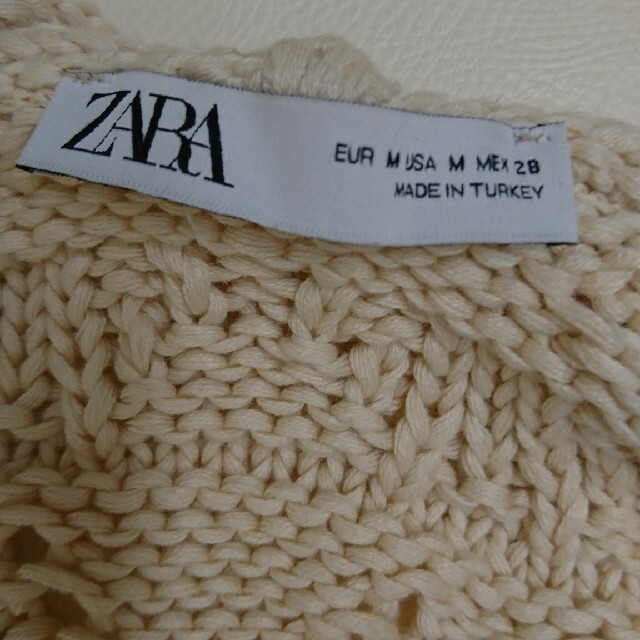 ZARA(ザラ)のZARA コットンカーディガンMsize レディースのトップス(カーディガン)の商品写真