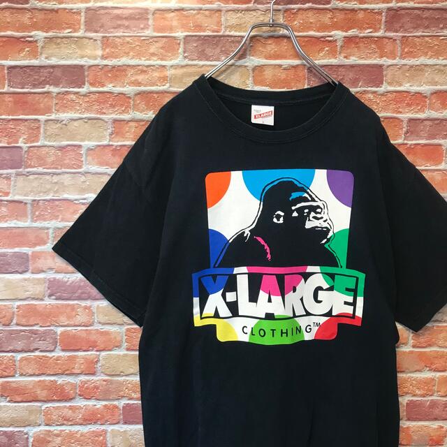 XLARGE(エクストララージ)のXLARGE エクストララージ　半袖Tシャツ　デカロゴ　ゆるだぼ　黒　Lサイズ メンズのトップス(Tシャツ/カットソー(半袖/袖なし))の商品写真