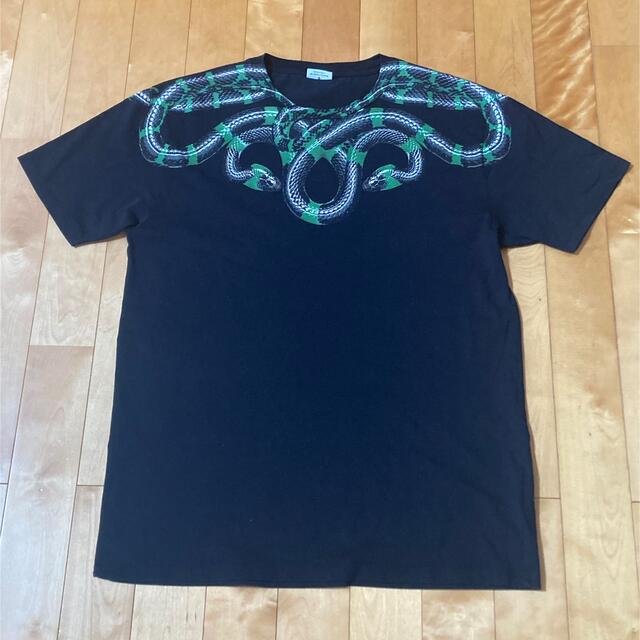 MARCELO BURLON(マルセロブロン)のマルセロバーロン　スネーク　グリーン　プリント　tシャツ メンズのトップス(Tシャツ/カットソー(半袖/袖なし))の商品写真