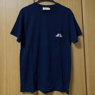 メゾンキツネ(MAISON KITSUNE')のメゾンキツネ メンズTシャツ　ネイビー　イタリアントルコロールカラーフォックス(Tシャツ/カットソー(半袖/袖なし))