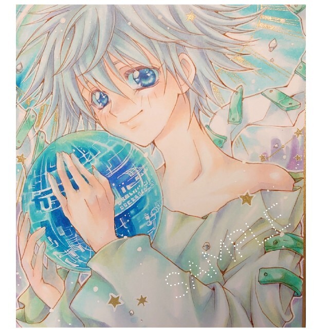 手描きイラスト★普賢真人 ハンドメイドのインテリア/家具(アート/写真)の商品写真
