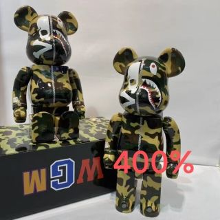 超合金 ABC CAMO SHARK BE@RBRICK BAPE  GREEN(その他)