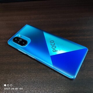 アンドロイド(ANDROID)の美品 Xiaomi POCO F3 128GB ブルー(スマートフォン本体)