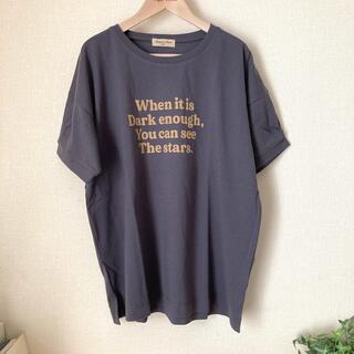 サマンサモスモス(SM2)のsm2 サマンサモスモス　ロゴプリント袖タックTシャツ(Tシャツ(半袖/袖なし))