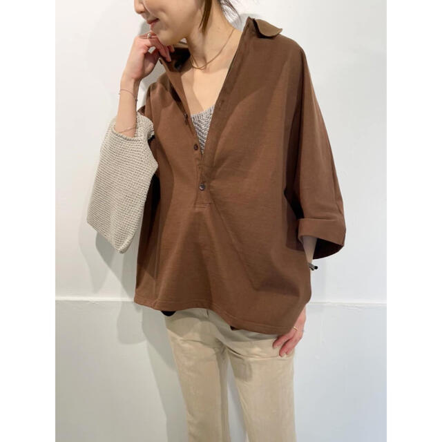 Plage(プラージュ)のSEEALL OVERSIZED ポロ★plage レディースのトップス(カットソー(半袖/袖なし))の商品写真