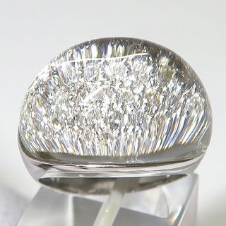 K18WG ダイヤモンド パヴェ リング　指輪　13号　(リング(指輪))