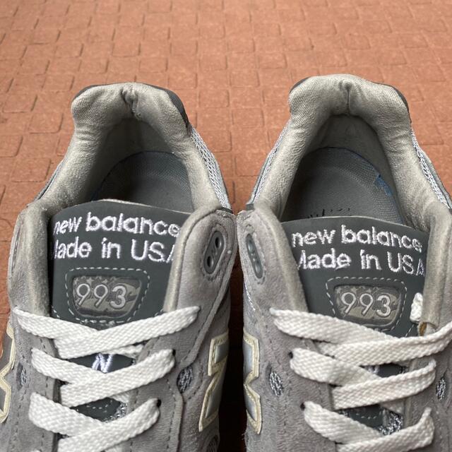 New Balance(ニューバランス)の【ra様専用】アメリカ製ニューバランス　グレー　MR993GL 25.0cm メンズの靴/シューズ(スニーカー)の商品写真