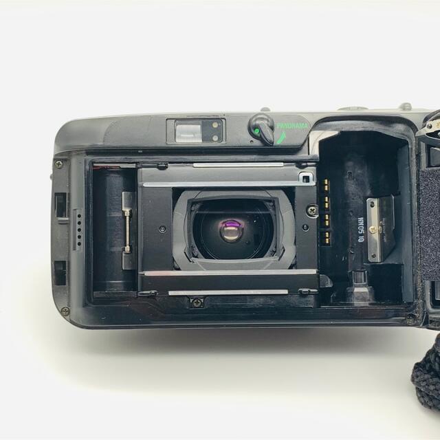 OLYMPUS(オリンパス)の【動作品】 OLYMPUS μ mju zoom　panorama美品 スマホ/家電/カメラのカメラ(フィルムカメラ)の商品写真