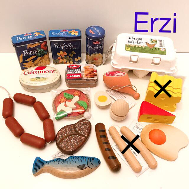Erzi 卵、ステーキなどおまとめ キッズ/ベビー/マタニティのおもちゃ(その他)の商品写真