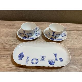 【有田焼】深川製磁 ブルーチャイナ コーヒー椀皿