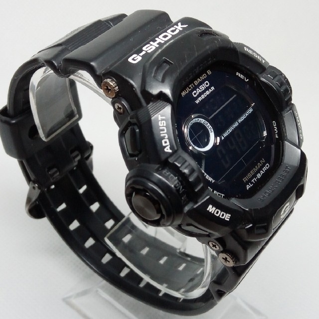 G-SHOCK(ジーショック)のRISEMAN 電波ソーラー！ GW-9200BWJ-1JF G-SHOCK メンズの時計(腕時計(デジタル))の商品写真