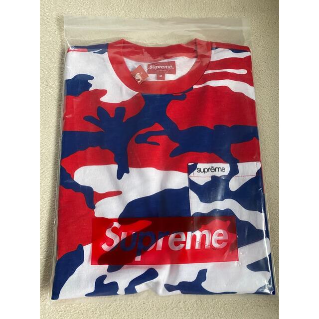 Supreme S/S Pocket Tee "Red Camo"  M