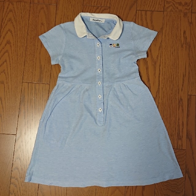 familiar(ファミリア)のファミリア  120 ワンピース 夏服 ブルー キッズ/ベビー/マタニティのキッズ服女の子用(90cm~)(ワンピース)の商品写真