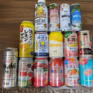 ビール＆チューハイ 15本セット 1本のみノンアル まとめ売り 格安(リキュール/果実酒)