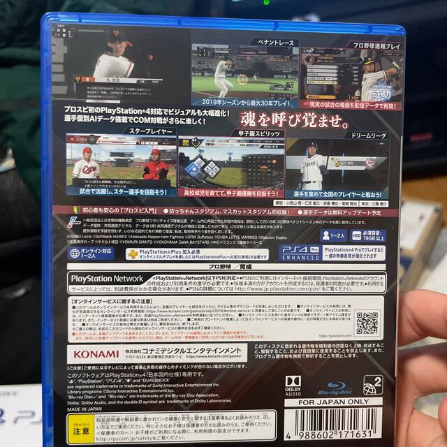 【最安値】PS4 プロ野球スピリッツ2019 美品