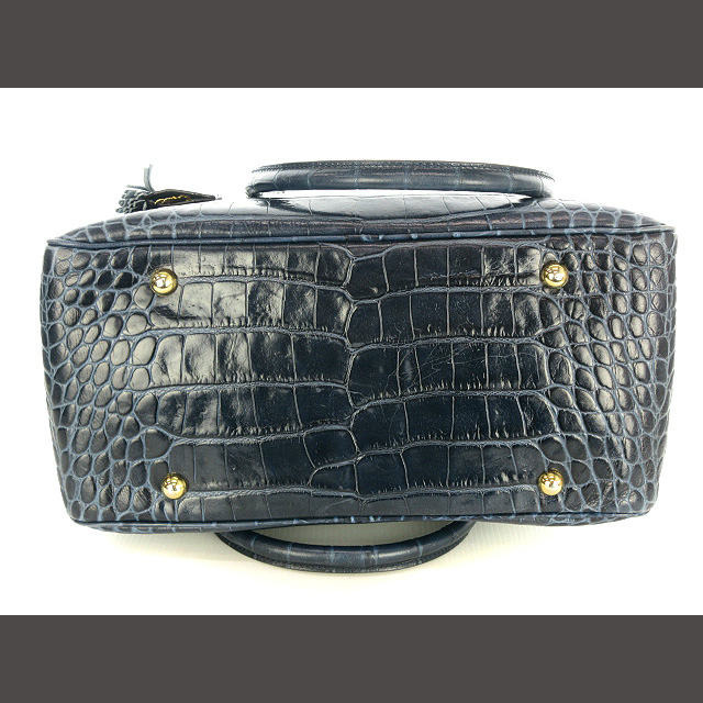 J&M DAVIDSON ダークネイビー VIVI ヴィヴィ ハンドバッグ-