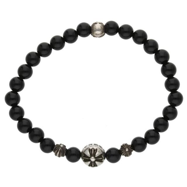 Chrome Hearts(クロムハーツ)のクロムハーツ BEAD6mmブラックコーラルビーズブレスレット メンズのアクセサリー(ブレスレット)の商品写真