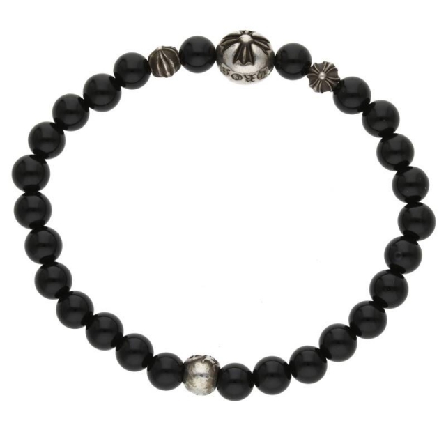 Chrome Hearts(クロムハーツ)のクロムハーツ BEAD6mmブラックコーラルビーズブレスレット メンズのアクセサリー(ブレスレット)の商品写真